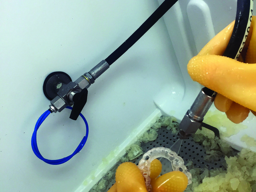 Interior view of the WaterJet.