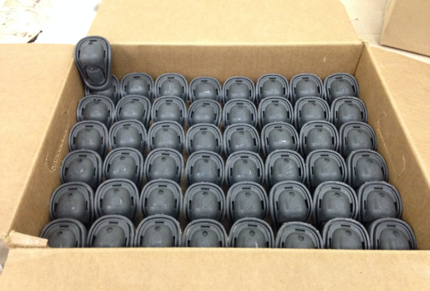 Solidify 3D printed a master part to create these silicon rubber molds for their automotive client