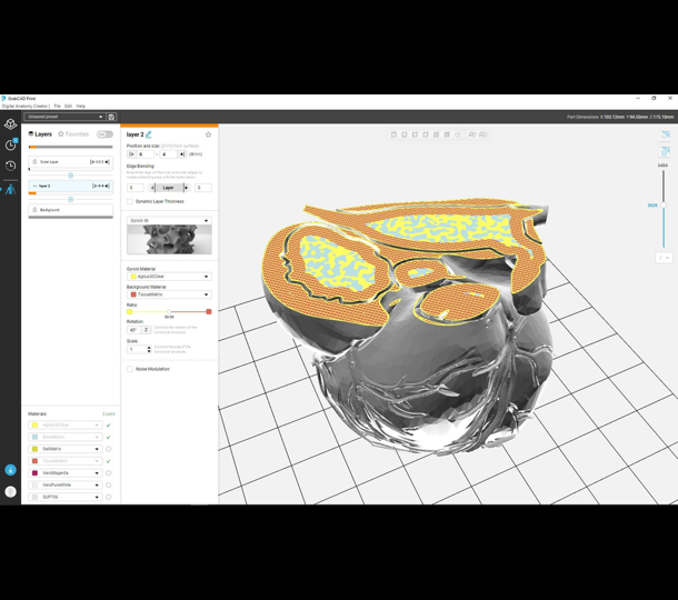 DAC heart on computer screen 