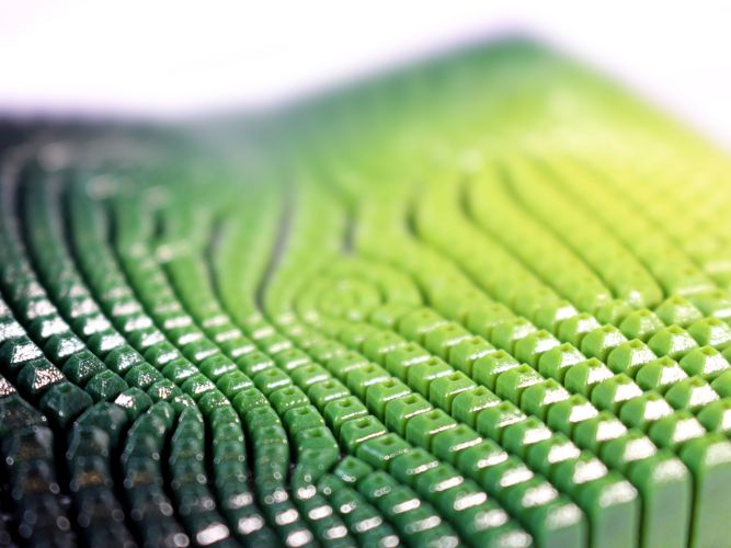 3d printed fashion design sample green