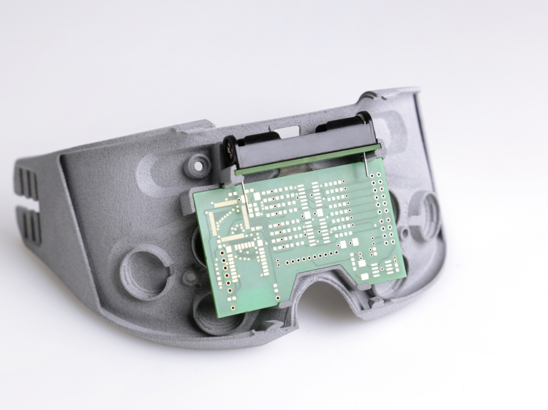 SAF 3d printed sleep mask prototype. SAF 3d printed sleep mask prototype.