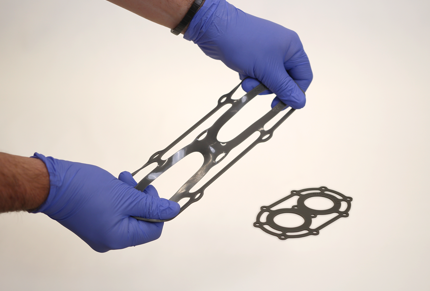 Silicone gaskets 3D printed with Stratasys P3 material