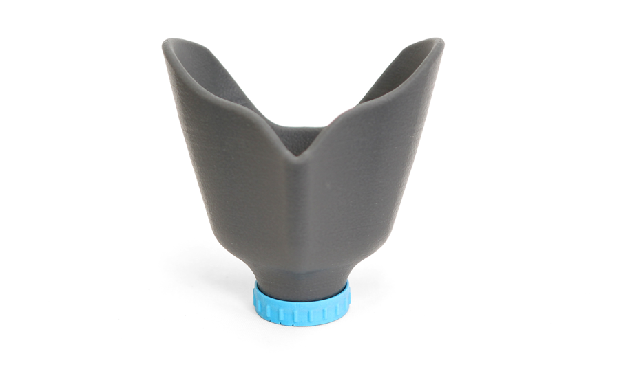 Silicone water filter 3D printed using Stratasys P3 silicone 3D printing material