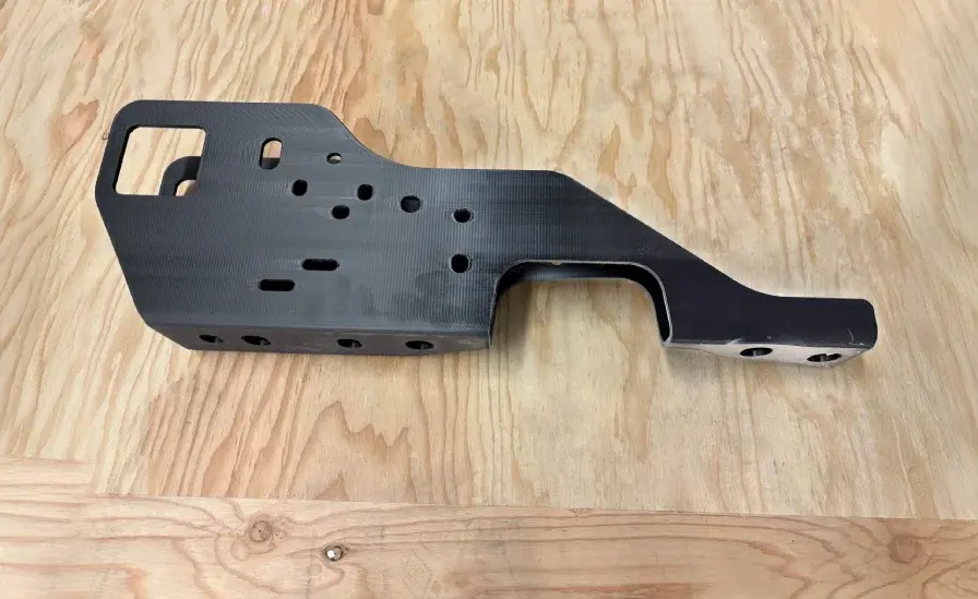 3d printed custom fixture black tooling component