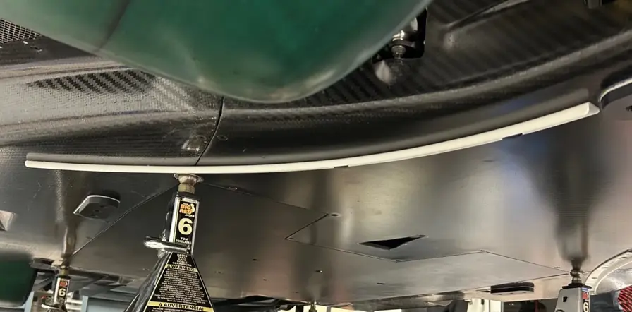 Strake on underneath of car