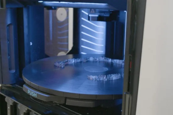 Inside part of a J3 DentaJet printer