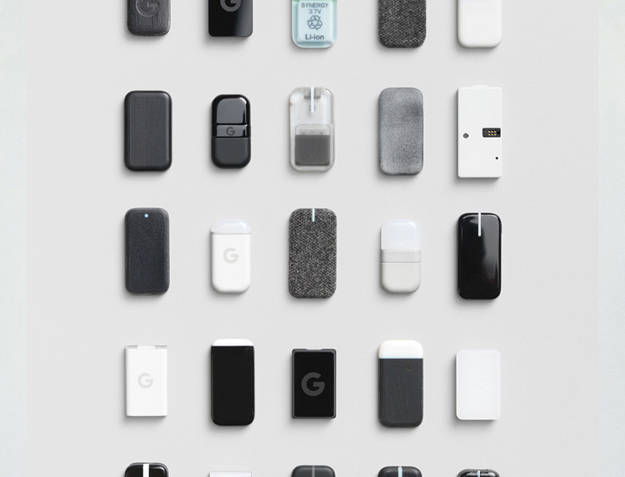 Figure 1 Design iterations of the Jacquard Tag