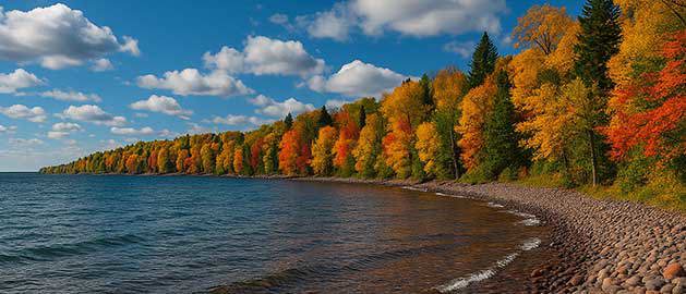 View of Lake Superior along the Minnesota shoreline—highlighting the home state and headquarters of Stratasys Direct’s 3D printing services.