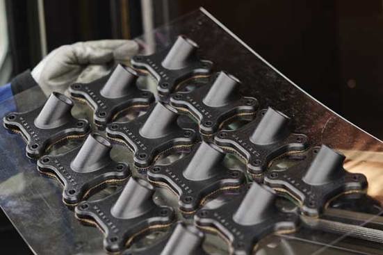 3D Printed Parts on Print Tray | Stratasys Direct