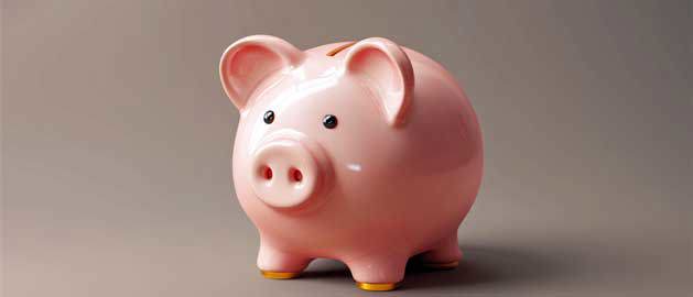 Piggy bank to illustrates what drives cost  in a 3D print quote