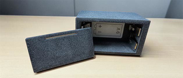 9 Volt SAF 3D printed polypropylene battery housing