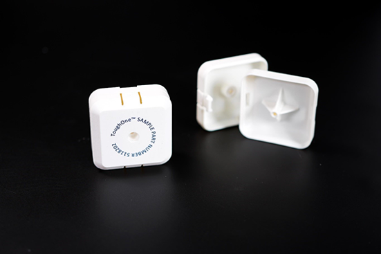 Housing prototype 3D printed with ToughONE PolyJet resin.