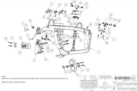 Ford Mustang Window Fixture Assembly Diagram | Stratasys Direct