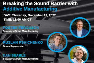 Stratasys Direct Boom supersonic Webinar details